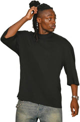 Casual Ringspun Combed 220 Oversize Extended Neck Half Sleeve Tall T