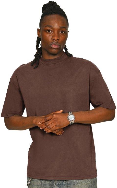 Casual Ringspun Combed 180 Acid Wash Oversize Extended Neck Tall T