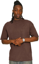 Casual Ringspun Combed 180 Acid Wash Oversize Extended Neck Tall T