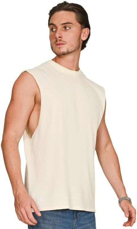Casual Ringspun Core 150 Droparm Raw Edge Tank