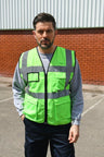 Korntex# High Vis Executive Multifunction Safety Vest
