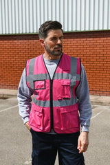 Korntex# High Vis Executive Multifunction Safety Vest