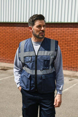 Korntex# High Vis Executive Multifunction Safety Vest