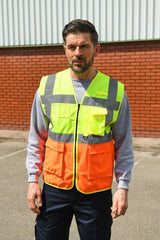 Korntex# High Vis Executive Multifunction Safety Vest