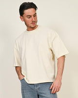 Casual Ringspun Combed 220 Boxy Oversize Extended Neck T