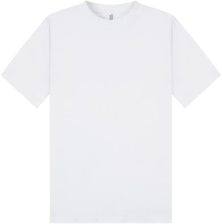 Casual Ringspun Combed 220 Boxy Oversize Extended Neck T