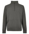Regular fit 1/4-zip piqué sweatshirt