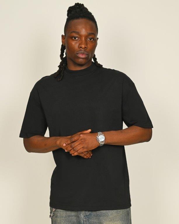 Casual Ringspun Combed 180 Acid Wash Oversize Extended Neck Tall T