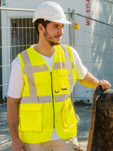 Korntex# High Vis Executive Multifunction Safety Vest