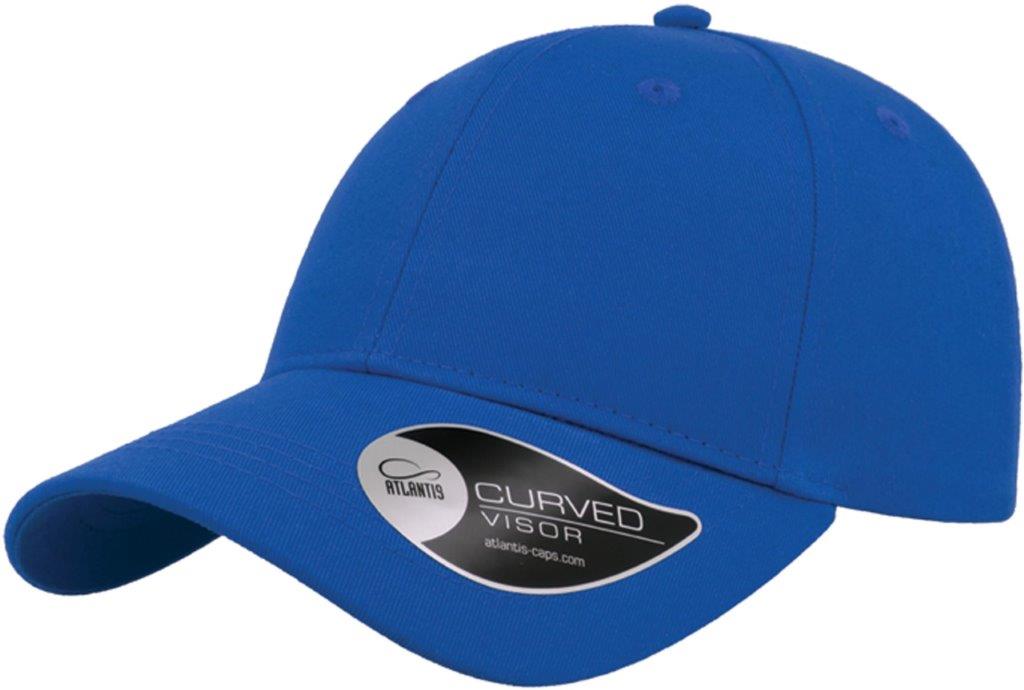 Atlantis Hit S Twill Curved Visor 6 Panel Sustainable Structured Cap