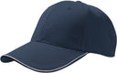 Atlantis Reflect 6 Panel Reflective Piping Baseball Cap