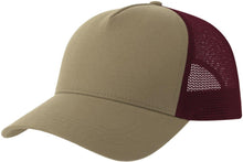 Khaki/Burgundy