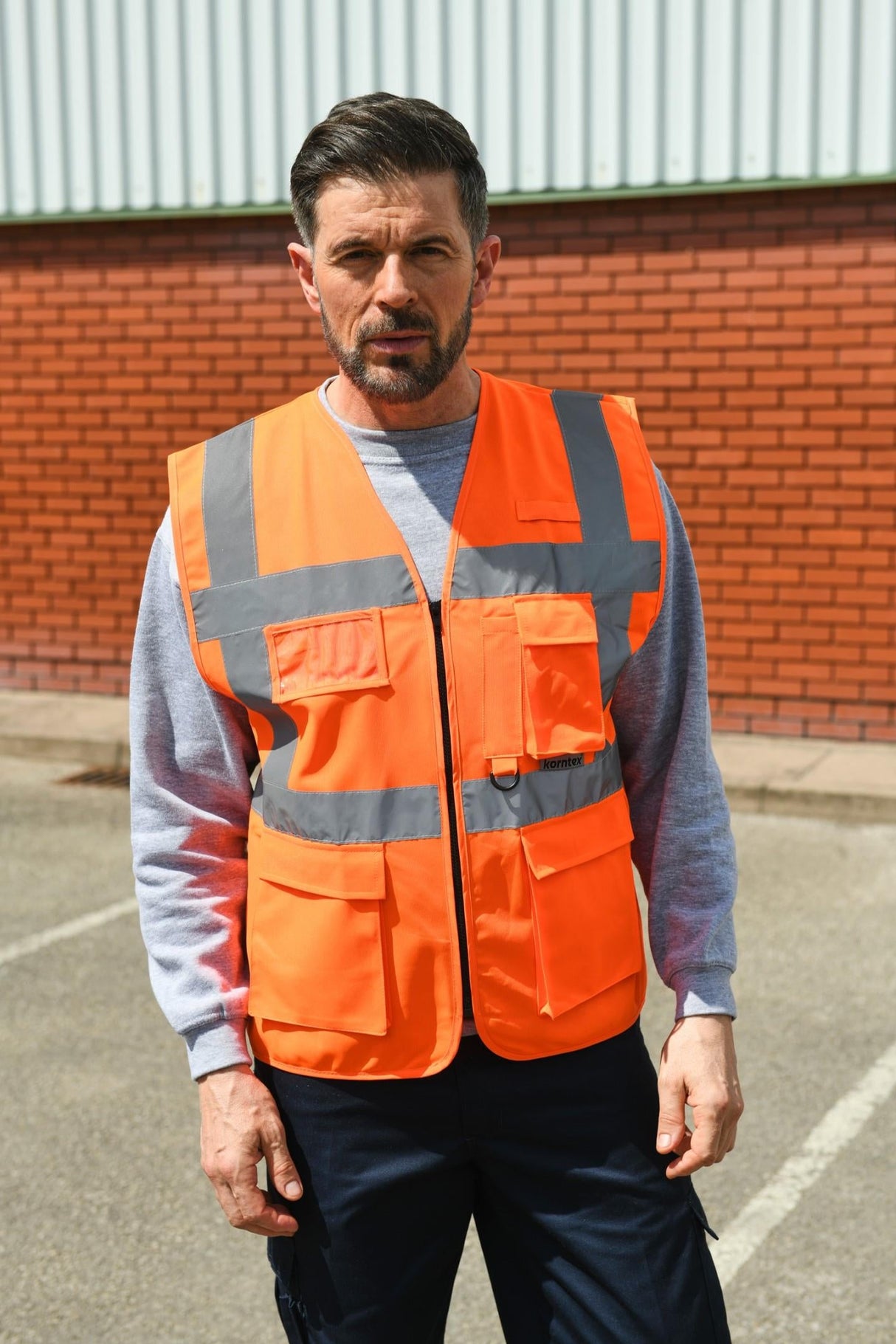 Korntex# High Vis Executive Multifunction Safety Vest