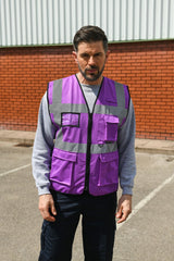 Korntex# High Vis Executive Multifunction Safety Vest