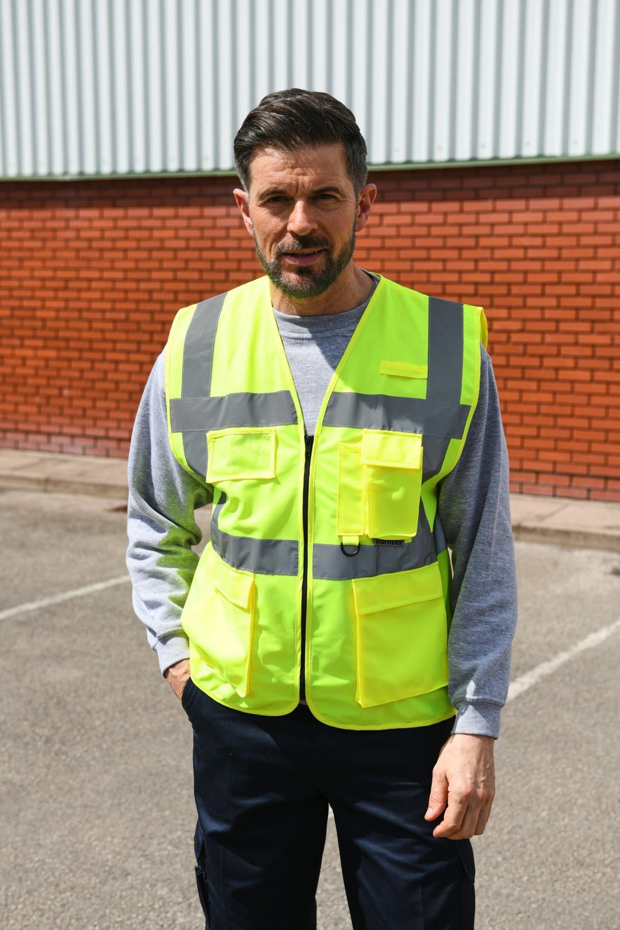 Korntex# High Vis Executive Multifunction Safety Vest