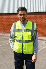 Korntex# High Vis Executive Multifunction Safety Vest