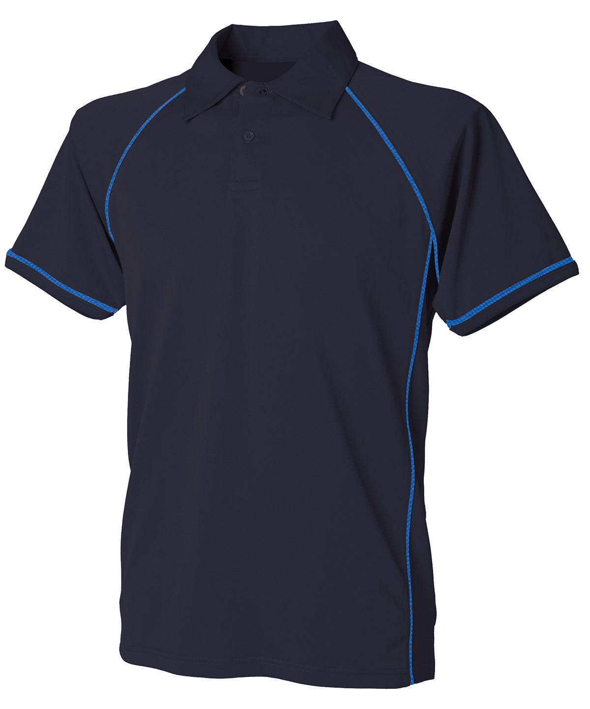 Kids piped performance polo