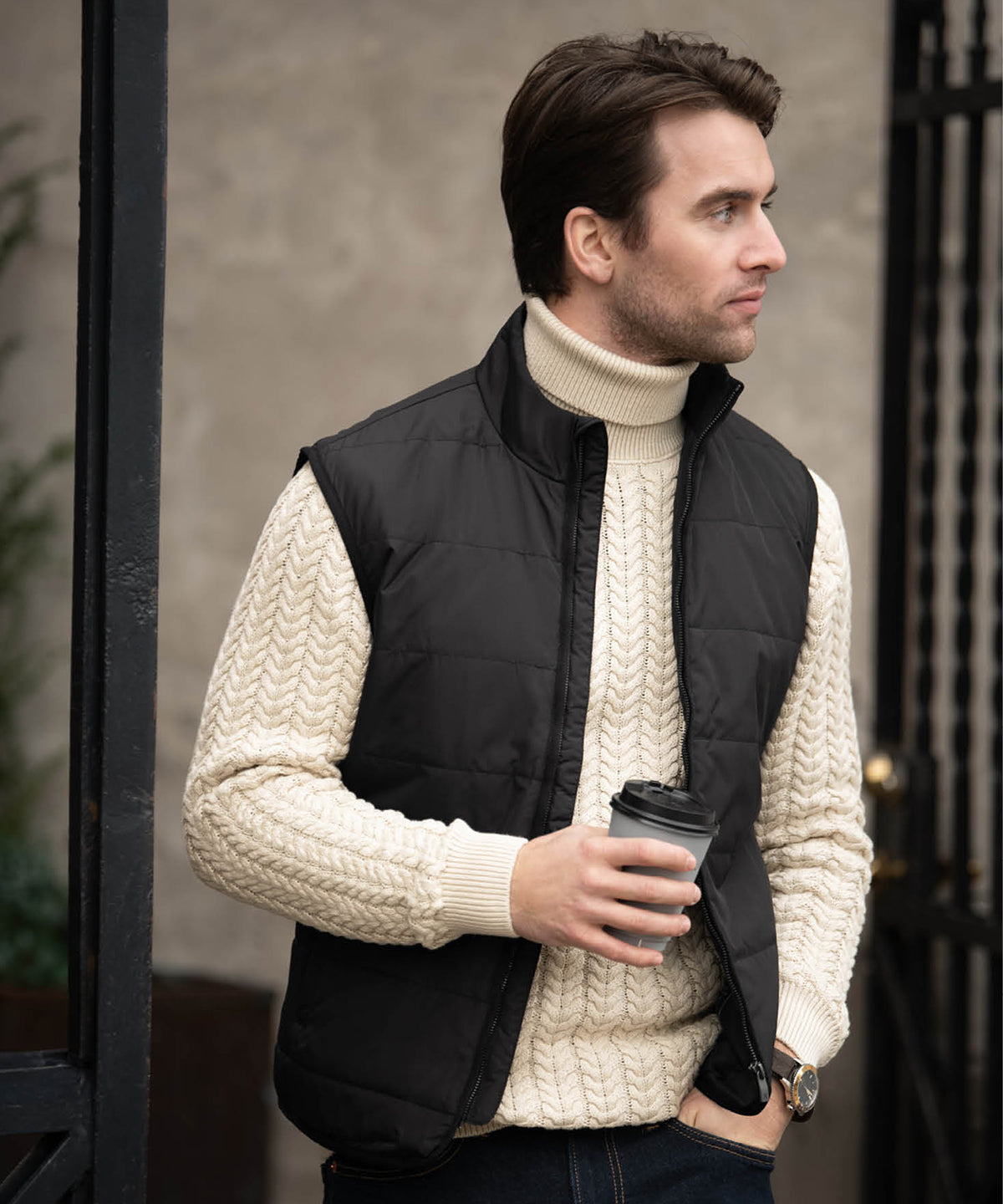 Hudson – horizontal quilted gilet