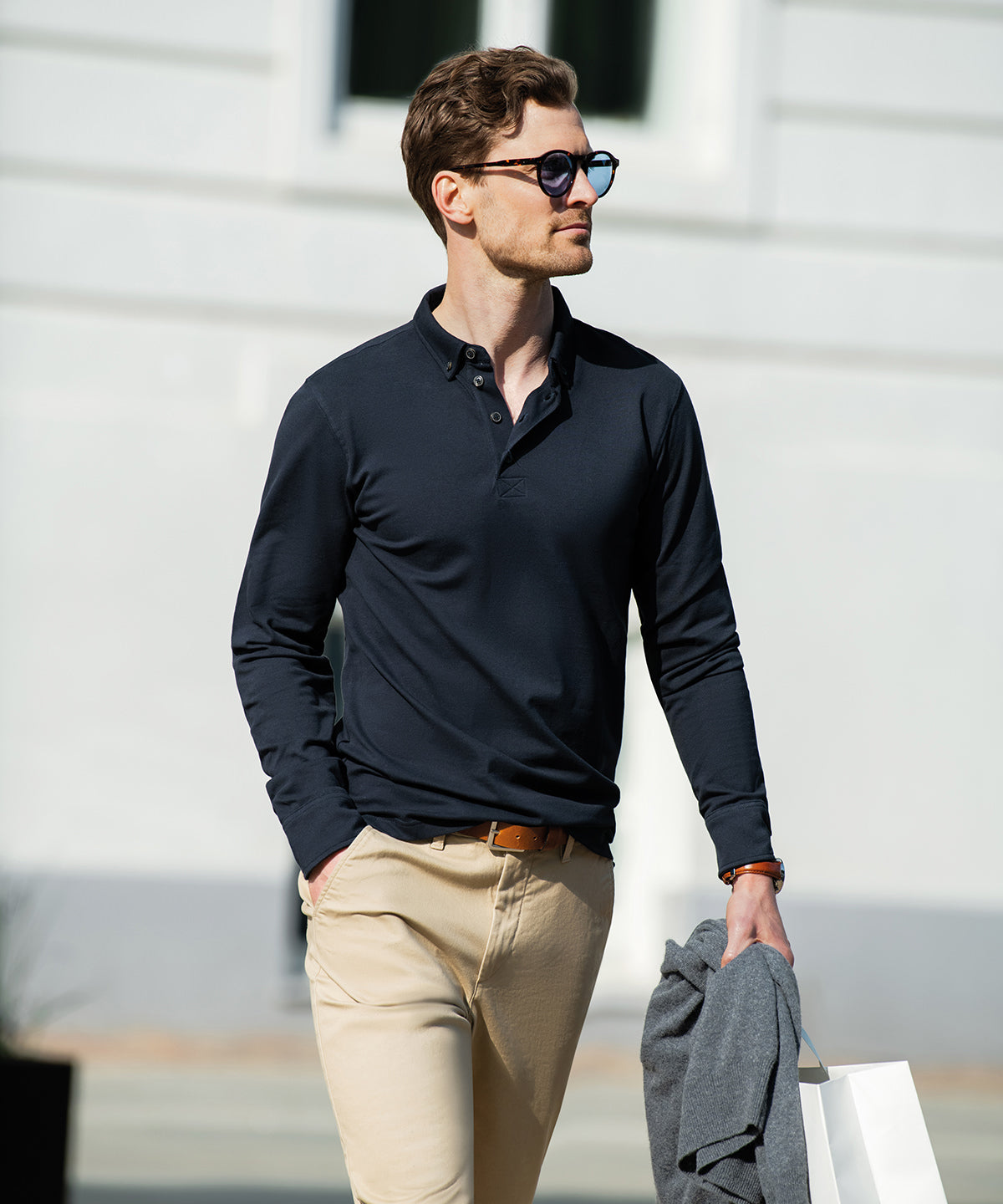 Carlington – deluxe long sleeve polo