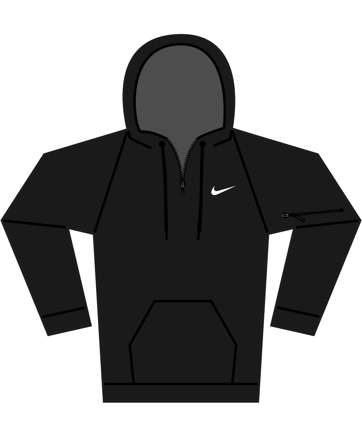 Nike men’s 1/4 zip fitness hoodie