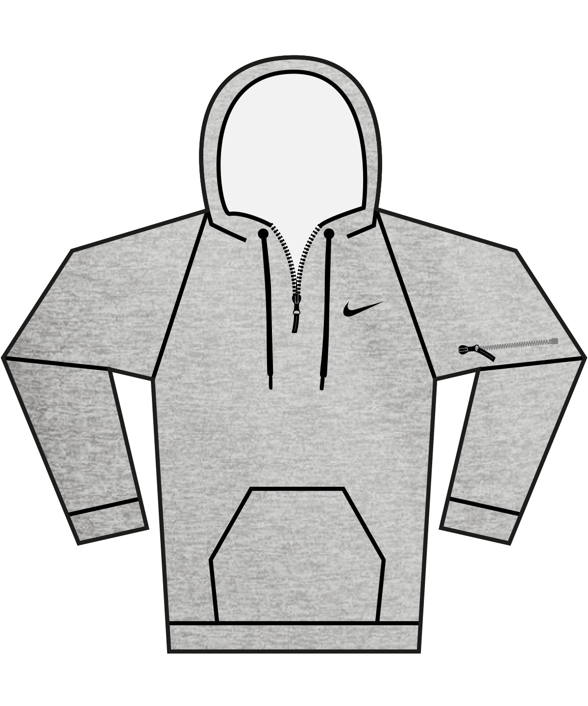 Nike men’s 1/4 zip fitness hoodie