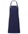 ‘Barley’ Contrast Stitch Bib Apron