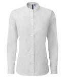 Women's banded collar 'grandad' shirt