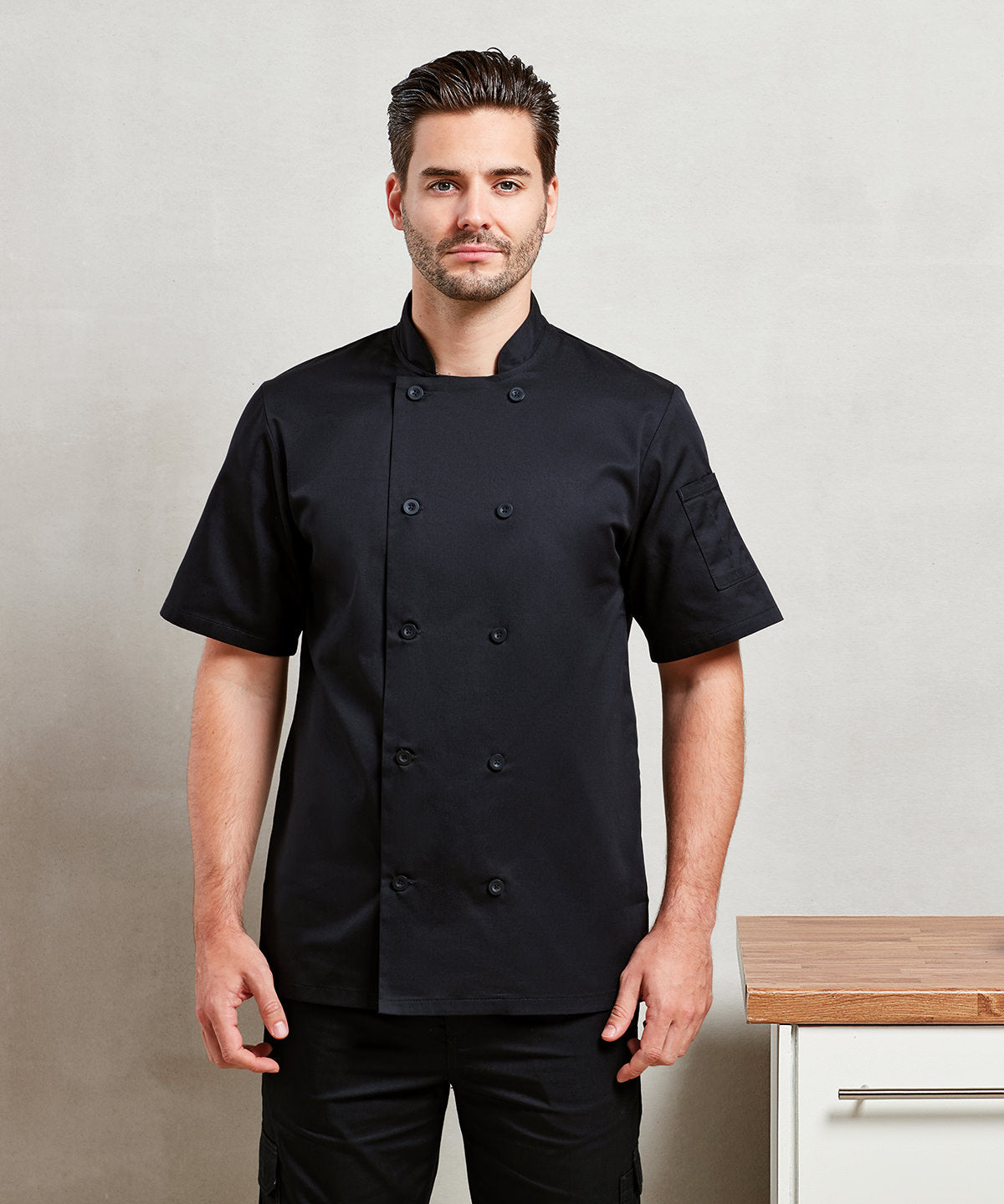 Short sleeve chef’s jacket