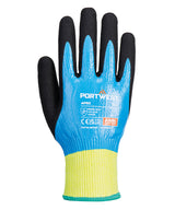 Cut D13 Nitrile aqua gloves (AP50)