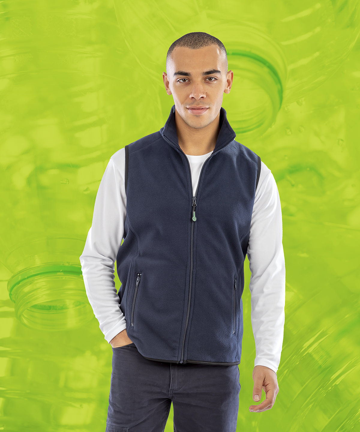 Recycled fleece Polarthermic bodywarmer