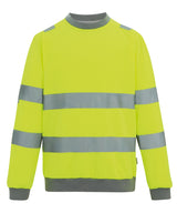 Hi-vis Pro contrast crew neck sweatshirt