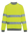 Hi-vis Pro contrast crew neck sweatshirt