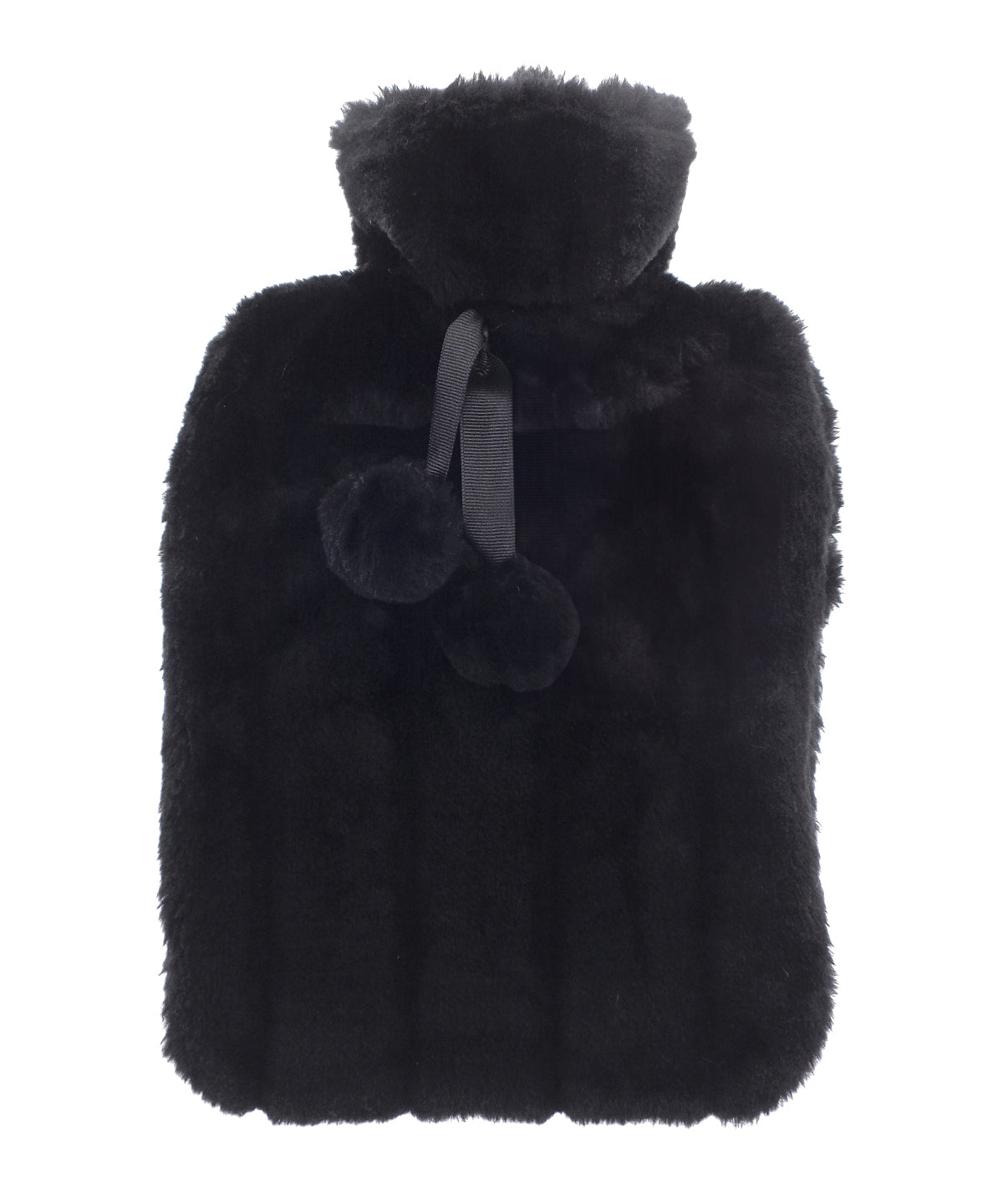 Luxury classic faux fur hot water bottle and cover