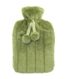 Luxury classic faux fur hot water bottle and cover