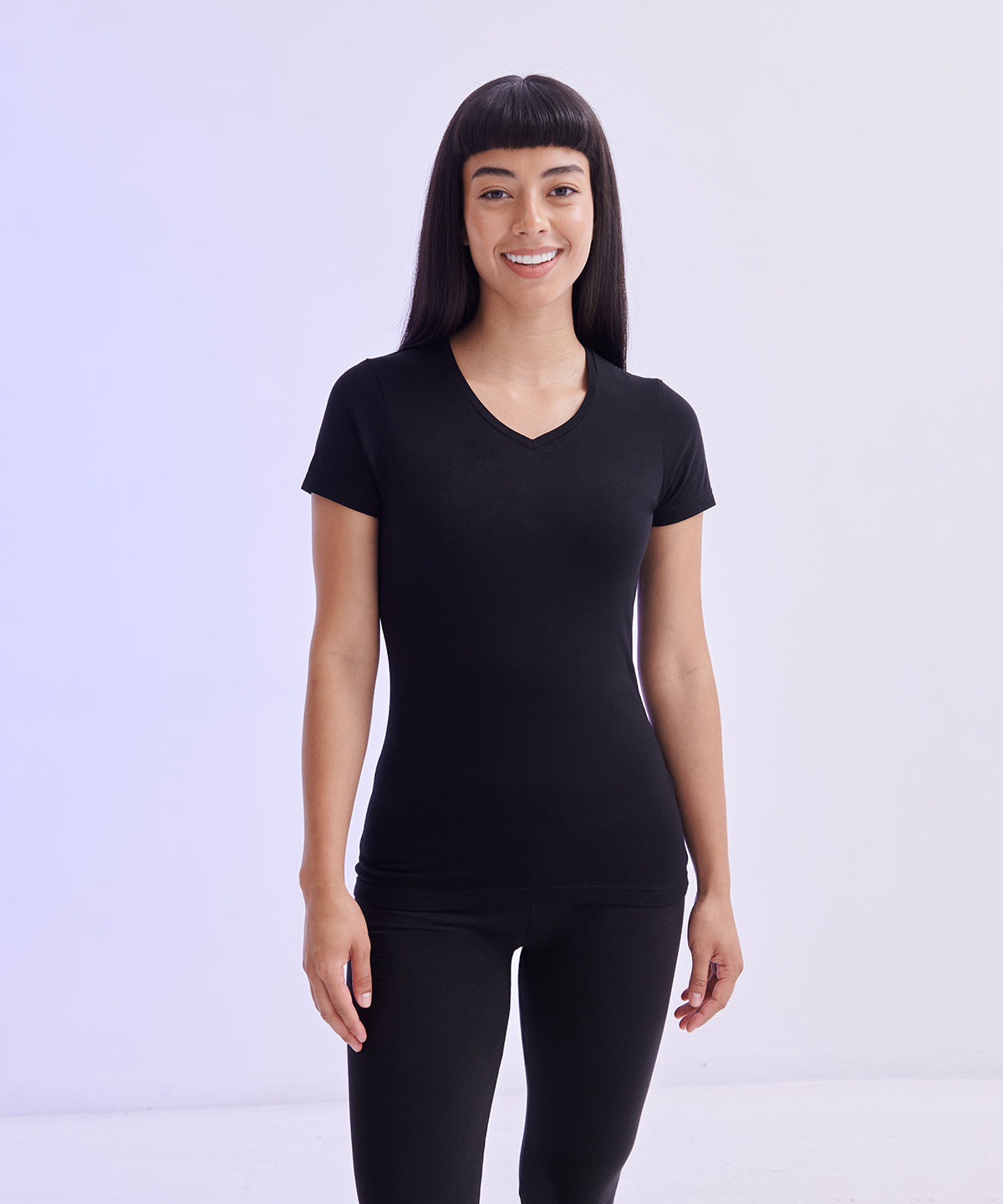 Feel good women's stretch v-neck t-shirt