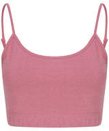Women's sustainable fashion cropped cami top with adjustable straps