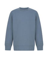 Kids sustainable fashion curved hem sweatshirt