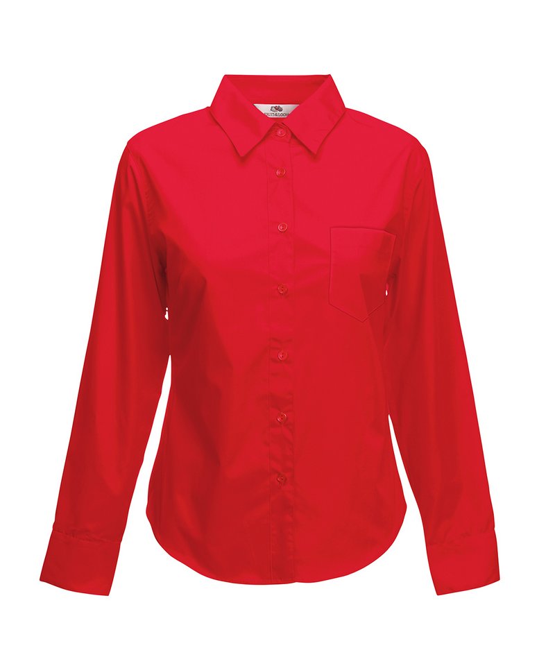 Ladyfit poplin long sleeve shirt