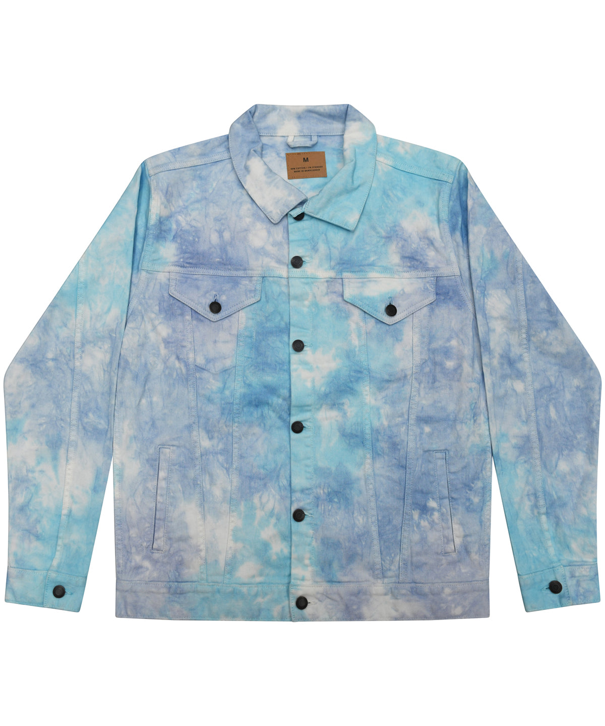 Tie-dye denim jacket