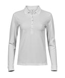 Women’s luxury stretch long sleeve polo (146)