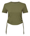 Women’s TriDri® ruched crop top