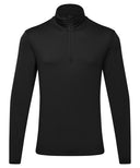 TriDri® recycled long sleeve brushed back ¼ zip top