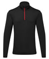 TriDri® recycled long sleeve brushed back ¼ zip top