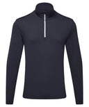 TriDri® recycled long sleeve brushed back ¼ zip top