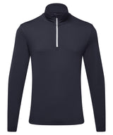 TriDri® recycled long sleeve brushed back ¼ zip top