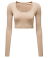 Women’s TriDri® ribbed seamless '3D Fit' crop top