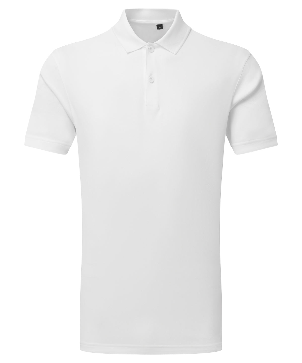 Mens textured recycled polo