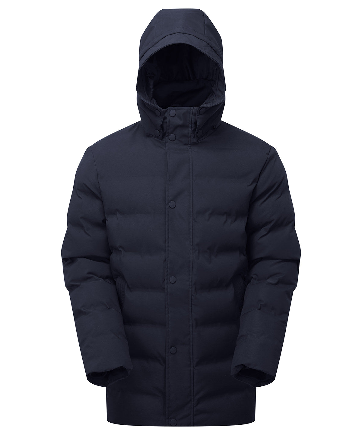 Recycled bonded longline padded jacket