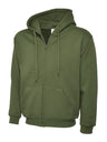 Adults Classic Full Zip Hooded Sweatshirt