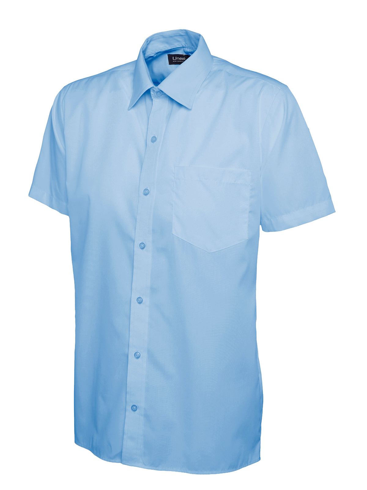 Mens Poplin Half Sleeve Shirt